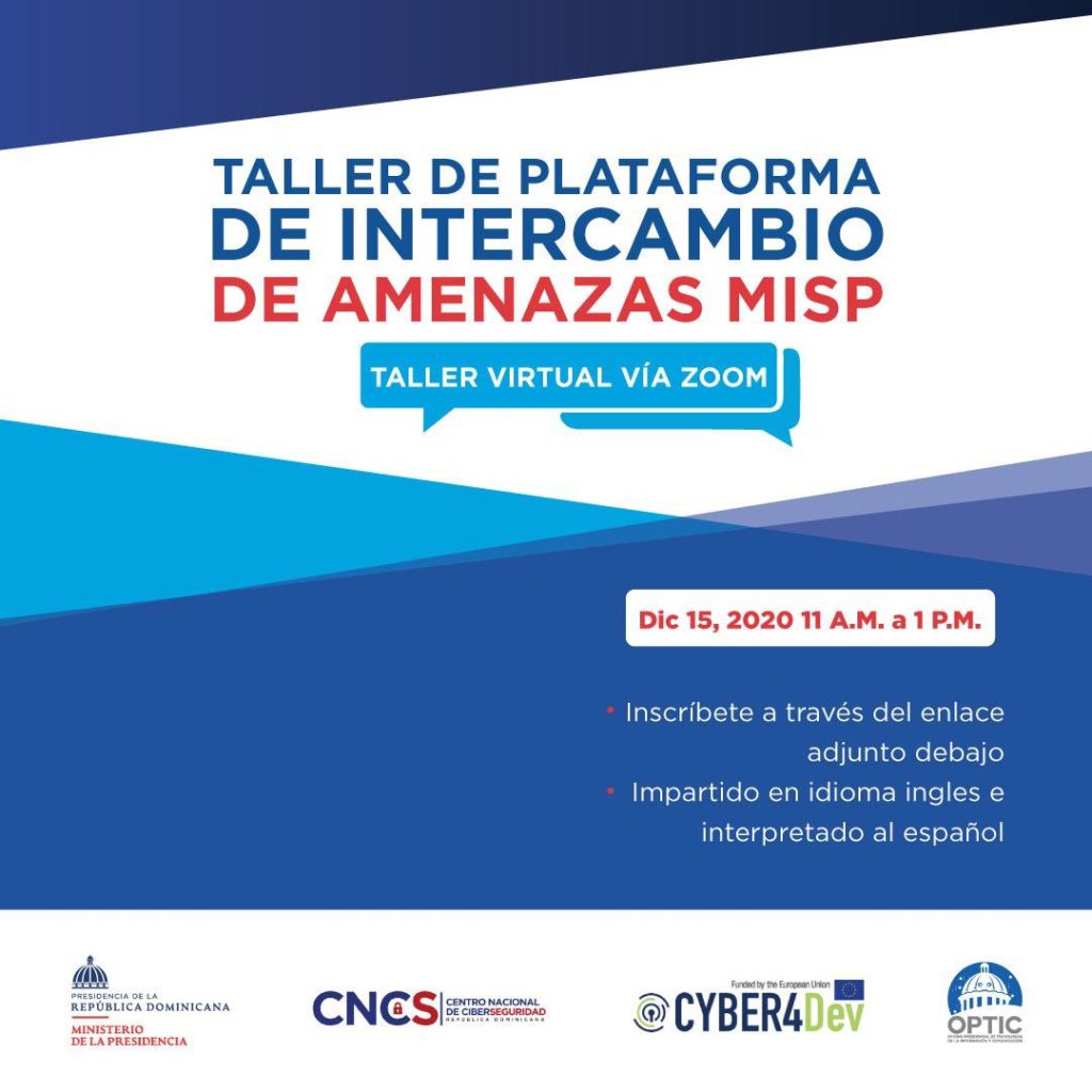 Taller Virtual de Plataforma de Intercambio de Amenazas MISP